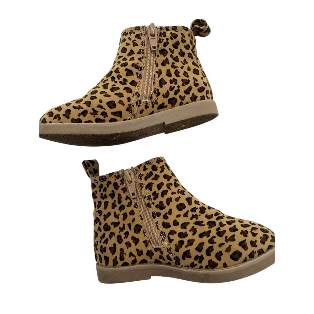 Gap Kids Leopard Cheetah Boots Size 8 EUC
